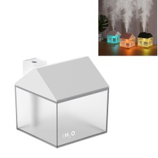 Car Small House 3 in 1 USB Humidifier + Fan + Night Light(White)