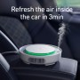 Baseus Freshing Breath Car Air Purifier Negative Ions Air Cleaner(Black)