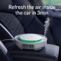 Baseus Freshing Breath Car Air Purifier Negative Ions Air Cleaner(White)