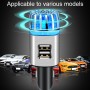 2 in 1 Car Negative-ion  Aromatherapy Air Purifier Humidifier + Dual USB Port Car Charger (Gold)