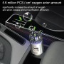 2 in 1 Car Negative-ion  Aromatherapy Air Purifier Humidifier + Dual USB Port Car Charger (Silver)