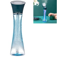USB Car Transparent Magic Tower Small Waist Humidifier with Vanity Mirror & LED Light, Capacity: 250mL(Green)