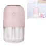 Colorful Car Portable Round USB Humidifier, Style: Rechargeable (Pink)