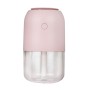 Красочный автомобильный портативный круглый увлажнитель USB, стиль: перезаряжаемый (розовый)