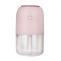 Colorful Car Portable Round USB Humidifier, Style: Rechargeable (Pink)