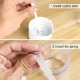 Colorful Car Portable Round USB Humidifier, Style: Rechargeable (White)