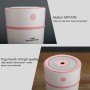 300ML Mini Portable Cup Shape USB LED Night Light Ultrasonic Humidification Air Humidifier for Home / Office / Car(Black)
