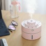 Diamonds Humidifier Desktop Car Night Light USB Sprayer Automatic Alcohol Sprayer, Capacity: 260mL, Normal Version(Pink)