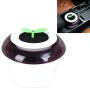 Car Auto Potted Plant Shape Cigarette Lighter Air Purifier Negative Ione Freshener Air Cleaner, Removes Pollen, Smoke, Bad Smell and Odors with Colorful Light(Purple)