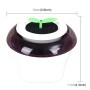 Car Auto Potted Plant Shape Cigarette Lighter Air Purifier Negative Ione Freshener Air Cleaner, Removes Pollen, Smoke, Bad Smell and Odors with Colorful Light(Purple)