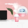 Ice Cream Foldable USB Night Light Mini Car Nano Spray Air Humidifier(Strawberry Milk Pink)