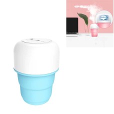 Ice Cream Foldable USB Night Light Mini Car Nano Spray Air Humidifier(Wave Soda Blue)