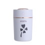 SQT-Q44 USB Mini Four-leaf Grass Air HumidifierColorful  LED Night Light Purifier Atomizer for Home Car Office(White)