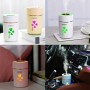 SQT-Q44 USB Mini Four-leaf Grass Air HumidifierColorful  LED Night Light Purifier Atomizer for Home Car Office(White)