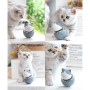 Cute Cat Style Car Aromatherapy Car Air Outlet Aromatherapy Pendant Air Freshener(Blue White)