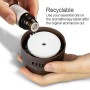 YX-123 Mini Car Vibration Intelligent Diffuser Aromatherapy Air Purifier Smart Essential Oil Diffuser(Dark Wood)