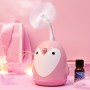 220ml Aroma Humidifier Cute Penguin USB Air Diffuser Home Office Car Mist Maker Air Purifier(Pink)