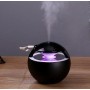 Mini USB Humidifier Creative Car Ultra Mute Atomizing Humidifier Colorful Light Atmosphere Air Humidifier(Black)