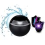 Mini USB Humidifier Creative Car Ultra Mute Atomizing Humidifier Colorful Light Atmosphere Air Humidifier(Black)