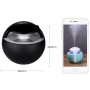 Mini USB Humidifier Creative Car Ultra Mute Atomizing Humidifier Colorful Light Atmosphere Air Humidifier(Black)