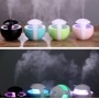 Mini USB Humidifier Creative Car Ultra Mute Atomizing Humidifier Colorful Light Atmosphere Air Humidifier(Black)