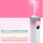 USB Charging Moisture Meter Car Air Purifier(Pink)