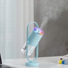 USB Rechargeable Projection Lamp Car Air Purifier(Light blue)