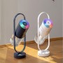 USB Rechargeable Projection Lamp Car Air Purifier(Light blue)