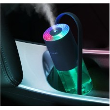 USB Rechargeable Projection Lamp Car Air Purifier(Dark blue)