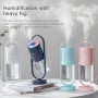 200ML Magic Projection Anion Air Humidifier Essential Oil Diffuser Cool Mist Air Purifier with 7 Color Lights(Pink)