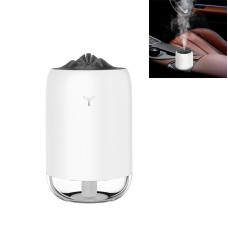Car Portable Humidifier Household Night Light USB Spray Instrument Disinfection Aroma Diffuser(Pearl White)