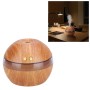 Imitation Wood Grain Ball Mini Car Humidifier USB Mute Big Spray Humidification Water Hydrator(Light wood)