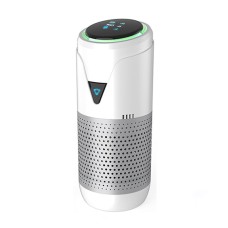 SY01 Negative Ion Aromatherapy Car Air Purifier(Silver with Battery)