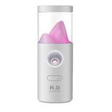 WX515 Car Air Humidification and Moisturizing Automatic Rotating Humidifier USB Colorful Night Light Humidifier(White)