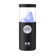 WX515 Car Air Humidification and Moisturizing Automatic Rotating Humidifier USB Colorful Night Light Humidifier(Black)