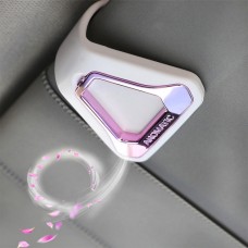 Hanging Creative Aroma Clip Air Freshener Nature Perfume Smell Aromatherapy For Sun Visor Backseat(White + Pink)
