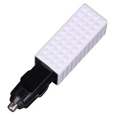 EP502 Car Cigarette Lighter Activated Carbon Brush Negative Ion Air Purifier(White)