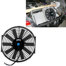 12 В 80 Вт 12-дюймовый охлаждающий вентилятор мощный вентилятор мощный вентилятор с вентилятором мощный вентилятор мощный вентилятор мини-кондиционер для автомобиля (черный)