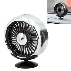 Портативный вентилятор электрического охлаждения автомобиля с базой (серебро)