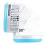 Car Multi-function Portable Electric Cooling Fan + Humidifier (Blue)