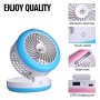 Car Multi-function Portable Electric Cooling Fan + Humidifier (Blue)