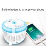 Car Multi-function Portable Electric Cooling Fan + Humidifier (Blue)