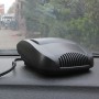 DC 12V Car Auto Vehicle Electronic Heater Fan(Black)