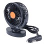 HUXIN HX-T305 3W 360 Degree Adjustable Rotation Low Noise Mini Electric Car Fan, DC 12V