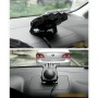 DC 12V 150W Cold and Warm Dual Use Three Outlet Car Auto Electronic Heater Fan Windshield Defroster Demister(Black)