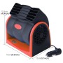 HX-T302 DC 24V 7W Portable Vehicle Cooling Fan Low Noise Silent Cooler Air Conditioner, 2 Speeds Adjustable, Random Color Delivery