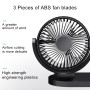 Multi-function Office Car Big Wind Force Mute Electric Fan(Black)
