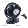 HUXIN HX-T306 6W 360 Degree Adjustable Rotation Low Noise Mini Electric Car Fan, DC 24V