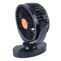 HUXIN HX-T306 6W 360 Degree Adjustable Rotation Low Noise Mini Electric Car Fan, DC 24V