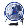 OUSHIBA OB-0819 12V Car Mini Electric Fan 360 Rotating Strong Wind Car Fan Low Noise Portable Auto Air Cooling Fan